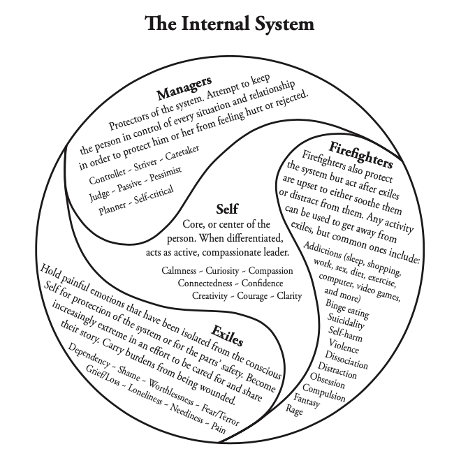 A circular diagram with words written in it.